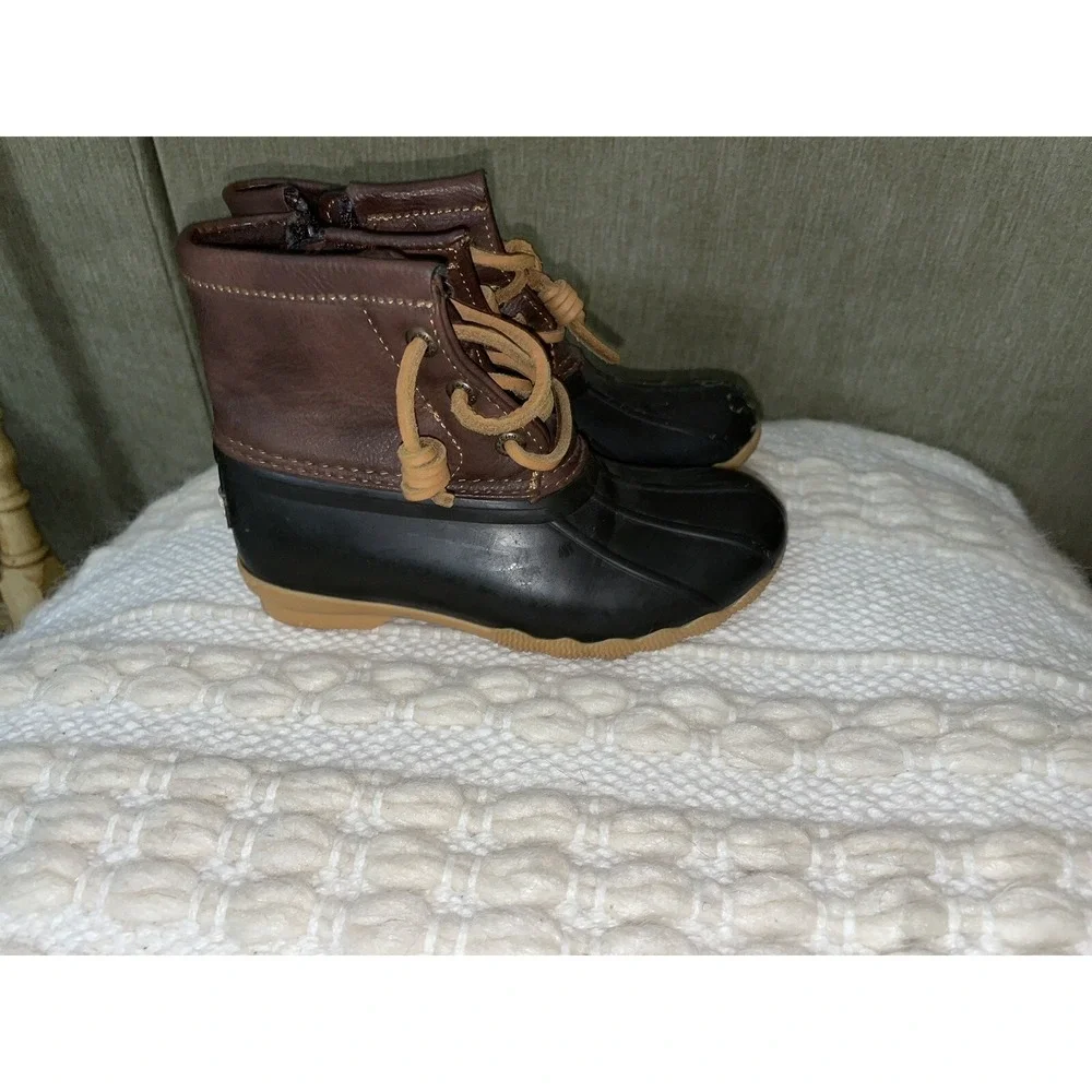 Sperry SaltWater Boot Youth Girls Size 10M Duck Rain Boot